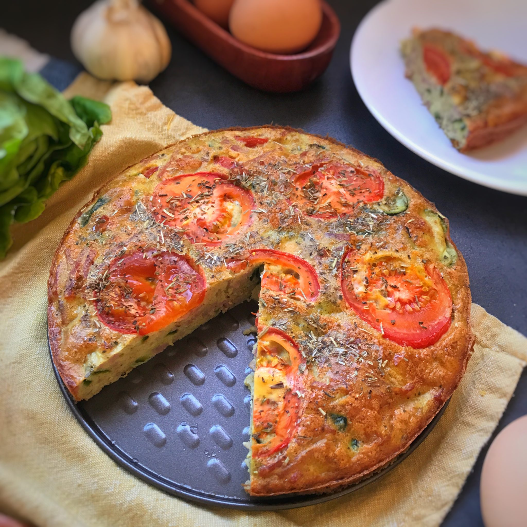 Quiche sans pâte facile Sain plicité et Gourmandise