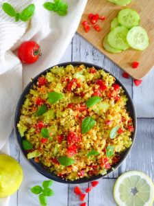Taboulé de quinoa à l’indienne