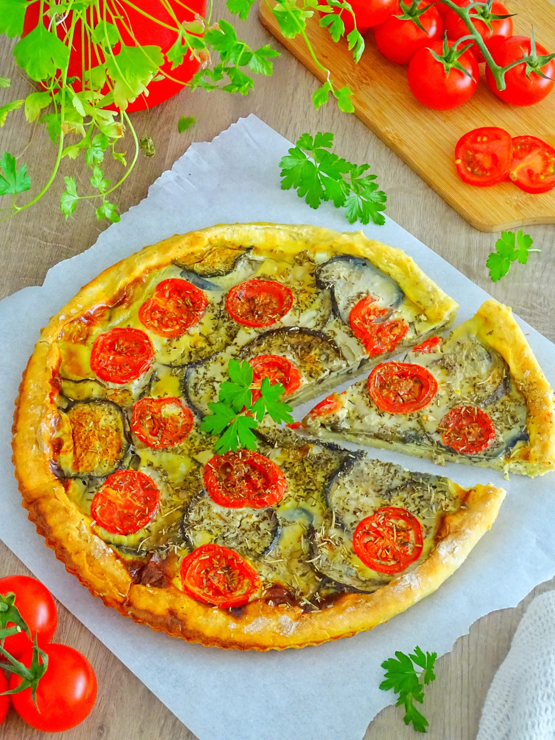 You are currently viewing Quiche tomates et aubergines